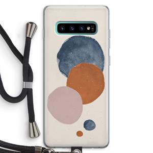CaseCompany Geo #4: Samsung Galaxy S10 Plus Transparant Hoesje met koord