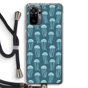 CaseCompany Kwallie: Xiaomi Redmi Note 10 Pro Transparant Hoesje met koord