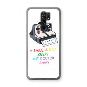CaseCompany Smile: Xiaomi Redmi 9 Transparant Hoesje