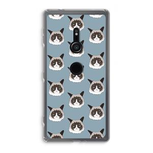 CaseCompany It's a Purrr Case: Sony Xperia XZ2 Transparant Hoesje