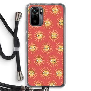 CaseCompany Zon: Xiaomi Redmi Note 10 Pro Transparant Hoesje met koord