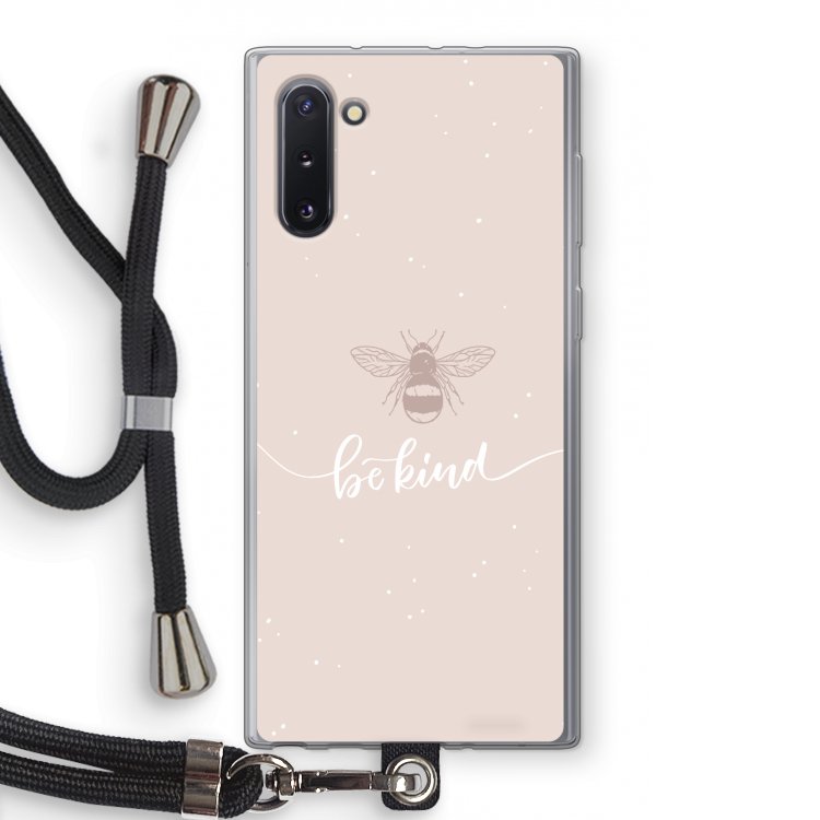 CaseCompany Be(e) kind: Samsung Galaxy Note 10 Transparant Hoesje met koord