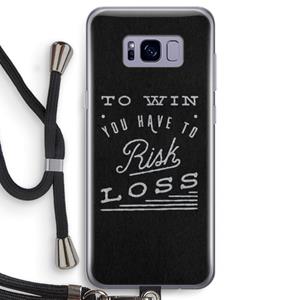 CaseCompany Risk loss: Samsung Galaxy S8 Transparant Hoesje met koord