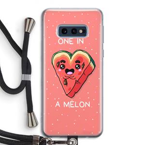 CaseCompany One In A Melon: Samsung Galaxy S10e Transparant Hoesje met koord