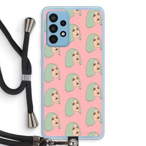 CaseCompany King Kylie: Samsung Galaxy A52 Transparant Hoesje met koord