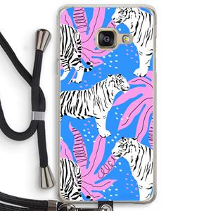 CaseCompany Tijger: Samsung Galaxy A3 (2016) Transparant Hoesje met koord