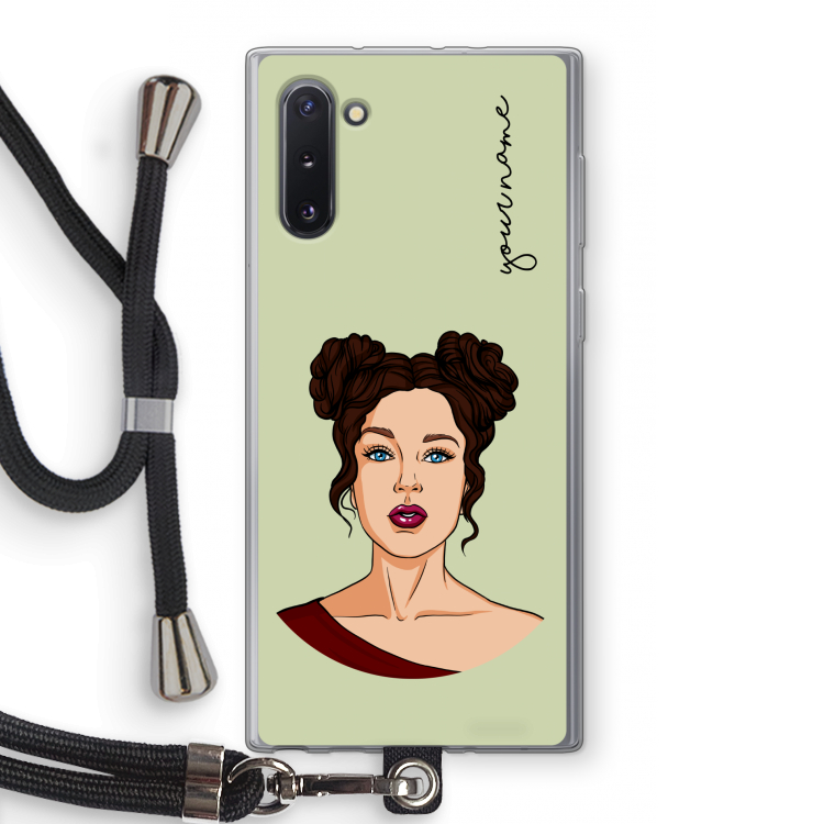 CaseCompany Pop-Art Creator: Samsung Galaxy Note 10 Transparant Hoesje met koord