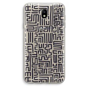 CaseCompany Moroccan Print: Samsung Galaxy J7 (2017) Transparant Hoesje