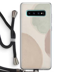 CaseCompany Geo #8: Samsung Galaxy S10 Plus Transparant Hoesje met koord