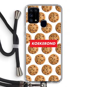 CaseCompany Koekerond: Samsung Galaxy M31 Transparant Hoesje met koord