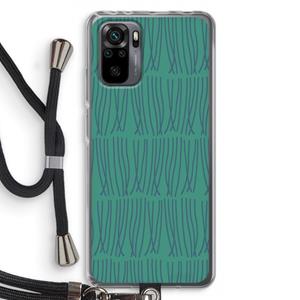 CaseCompany Swirls: Xiaomi Redmi Note 10 Pro Transparant Hoesje met koord