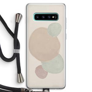 CaseCompany Geo #9: Samsung Galaxy S10 Plus Transparant Hoesje met koord