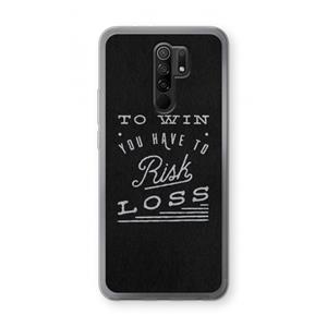 CaseCompany Risk loss: Xiaomi Redmi 9 Transparant Hoesje