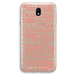 CaseCompany Marrakech Pink: Samsung Galaxy J7 (2017) Transparant Hoesje