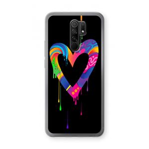 CaseCompany Melts My Heart: Xiaomi Redmi 9 Transparant Hoesje