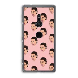 CaseCompany Ugly Cry Call: Sony Xperia XZ2 Transparant Hoesje