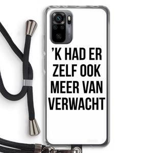 CaseCompany Meer verwacht: Xiaomi Redmi Note 10 Pro Transparant Hoesje met koord