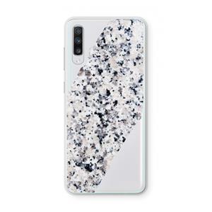 CaseCompany Gespikkelde marmer: Samsung Galaxy A70 Transparant Hoesje