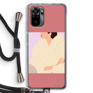 CaseCompany Cosy: Xiaomi Redmi Note 10 Pro Transparant Hoesje met koord
