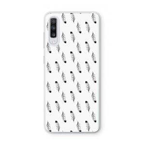 CaseCompany Pluimen: Samsung Galaxy A70 Transparant Hoesje