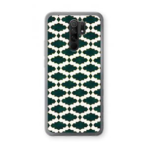 CaseCompany Moroccan tiles: Xiaomi Redmi 9 Transparant Hoesje