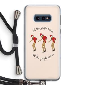 CaseCompany Jingle Ladies: Samsung Galaxy S10e Transparant Hoesje met koord