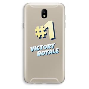 CaseCompany Victory Royale: Samsung Galaxy J7 (2017) Transparant Hoesje