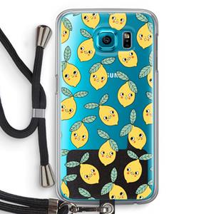 CaseCompany Citroenen: Samsung Galaxy S6 Transparant Hoesje met koord