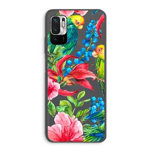 CaseCompany Papegaaien: Xiaomi Redmi Note 10 5G Transparant Hoesje