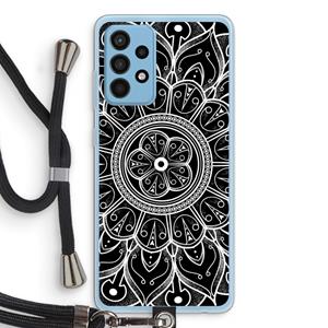 CaseCompany Roses Are Red: Samsung Galaxy A52 Transparant Hoesje met koord