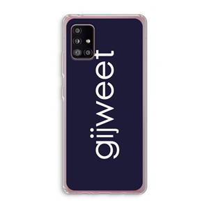 CaseCompany Gijweet: Samsung Galaxy A51 5G Transparant Hoesje
