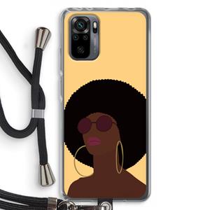 CaseCompany Golden hour: Xiaomi Redmi Note 10 Pro Transparant Hoesje met koord