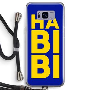 CaseCompany Habibi Blue: Samsung Galaxy S8 Transparant Hoesje met koord