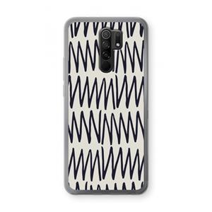 CaseCompany Marrakech Zigzag: Xiaomi Redmi 9 Transparant Hoesje