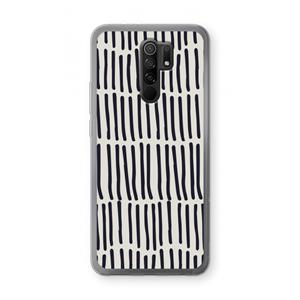 CaseCompany Moroccan stripes: Xiaomi Redmi 9 Transparant Hoesje