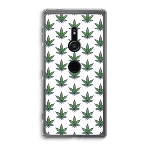 CaseCompany Weed: Sony Xperia XZ2 Transparant Hoesje