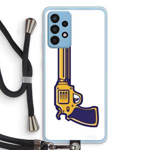 CaseCompany Pew Pew Pew: Samsung Galaxy A52 Transparant Hoesje met koord