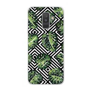 CaseCompany Geometrische jungle: Samsung Galaxy A6 Plus (2018) Transparant Hoesje