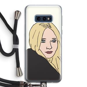 CaseCompany Ashley: Samsung Galaxy S10e Transparant Hoesje met koord