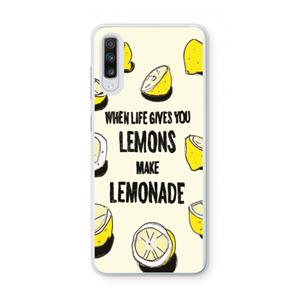 CaseCompany Lemonade: Samsung Galaxy A70 Transparant Hoesje