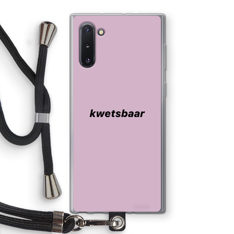 CaseCompany kwetsbaar: Samsung Galaxy Note 10 Transparant Hoesje met koord