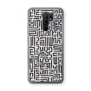 CaseCompany Moroccan Print: Xiaomi Redmi 9 Transparant Hoesje