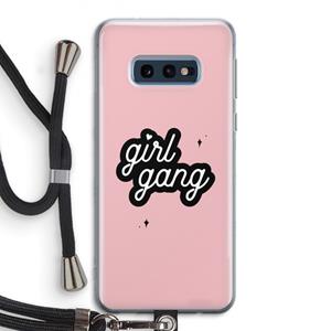 CaseCompany Girl Gang: Samsung Galaxy S10e Transparant Hoesje met koord