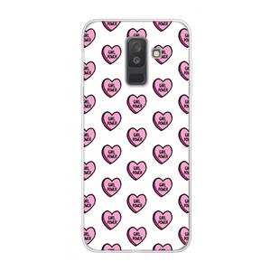 CaseCompany GIRL POWER: Samsung Galaxy A6 Plus (2018) Transparant Hoesje