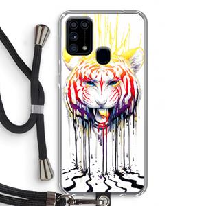 CaseCompany Fading: Samsung Galaxy M31 Transparant Hoesje met koord