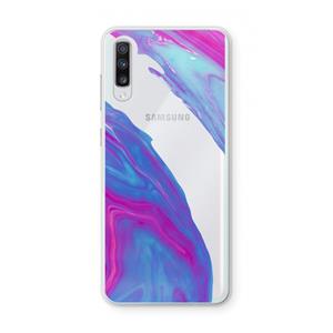 CaseCompany Zweverige regenboog: Samsung Galaxy A70 Transparant Hoesje