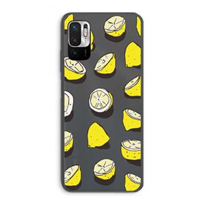 CaseCompany When Life Gives You Lemons...: Xiaomi Redmi Note 10 5G Transparant Hoesje