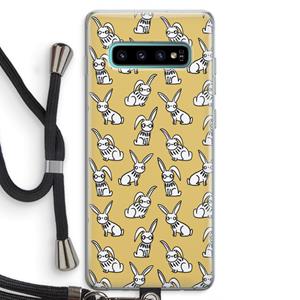 CaseCompany Haas: Samsung Galaxy S10 Plus Transparant Hoesje met koord