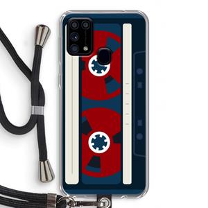 CaseCompany Here's your tape: Samsung Galaxy M31 Transparant Hoesje met koord