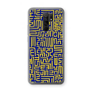 CaseCompany Majorelle Blue Print: Xiaomi Redmi 9 Transparant Hoesje